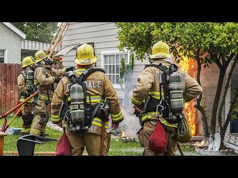 Pre Arrival Residential Garage Fire Palm Dr Glendale Fire Department