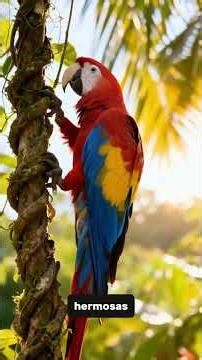 The Incredible Scarlet Macaw and Its Impossible Colors. #nature #animals