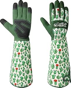 Schwer Gardening Gloves for Women, Rose Pruning Gloves with Reinforced Fingertips & Palm, Touchscreen, Breathable Long Garden Glove for Yard, Gardening Essentials & Supplies, Gifts for Gardener, M