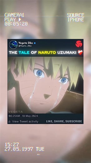 The Tale of Naruto Uzumaki🌀 |Naruto’s Saddest Story… 😢 #viral #sad