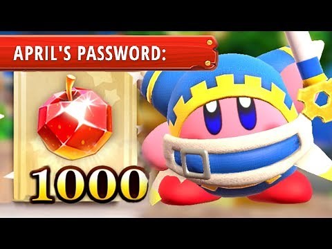 Super Kirby Clash: April Password! (Free Gem Apples)