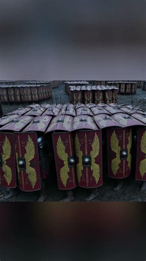 Roman Testudo Advances Under Fire