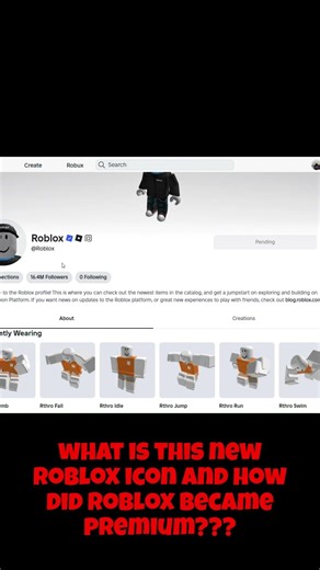 why the hell does roblox has premium and what is this new roblox icon next to his name? 💀💀💀 #roblox