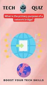 What Is the Role of a Network Bridge? | LAN Segmentation Explained #TechQuiz #Networking #NetworkBri
