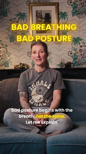 Your diaphragm does more for your posture than your willpower ever will. Every inhale = pressure. (IAP) That pressure = an internal brace for your spine. No pressure? Your body and muscle grips. Shallow rapid breath and the body is stuck. Low back works overtime. Good posture doesn’t feel stiff — it feels supported. Like your spine is floating instead of being held hostage. You don’t hold posture. You breathe it. Train your diaphragm. Your posture will follow. 💨💪 #breathwork #stressrelief #bre