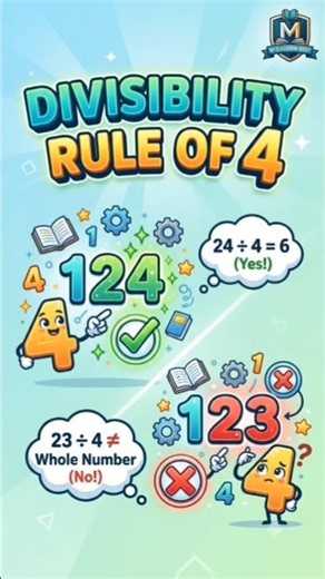 Divisibility Rule of 4 in 10 Seconds! 🚀 Math Tricks #science #mathplanet #mathisfun #mathideas #cool