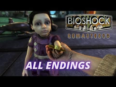 Bioshock 1 Remastered All Endings [Full HD] Gameplay