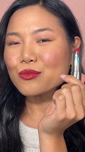 A good red lip = an instant boost of self-confidence ✨ Jennie wears our ImpactFULL™ Smoothing Lipstick in AGAPI (Rich Rose) 🩷 | Thrive Causemetics