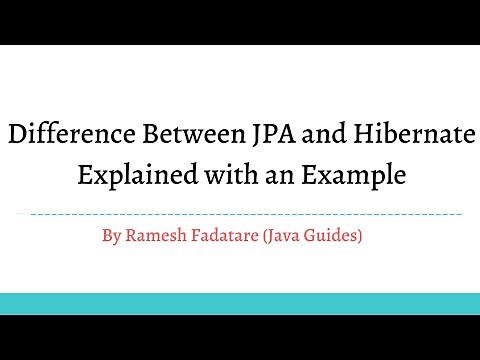 Difference Between JPA and Hibernate | Explained with Example