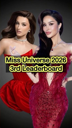 Miss Universe 2026 3rd leaderboard #missuniverse #missuniverso #missuniverse2026 #75thmissuniverse