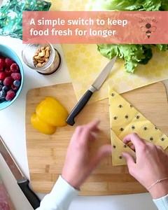 21K views · 553 reactions | Good for your food, great for the planet! The reusable, compostable, and natural way to store food. Switch to beeswax wraps! | Naturebee | Facebook