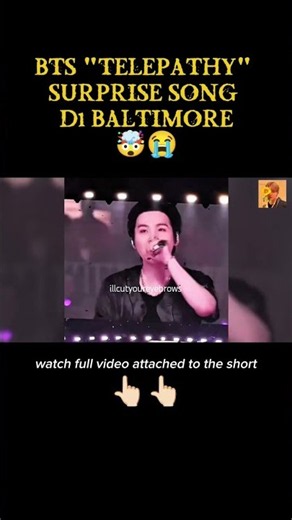 BTS Surprise Song"Telepathy" 😭💜 Baltimore Day 1 | FULL VIDEO LINKED#bts#방탄소년단#btsarirangworldtour