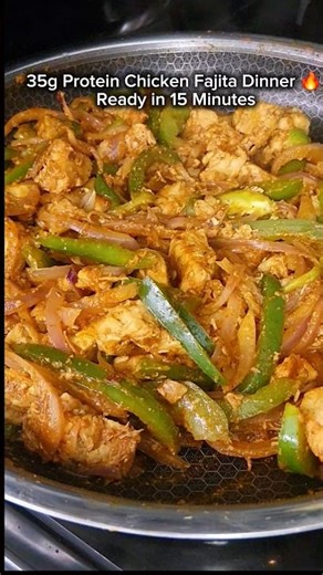 High Protein Chicken Fajita | Easy 15 Minute Dinner Recipe