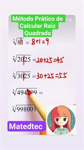 Método prático de calcular raiz quadrada