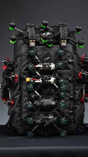 IFLIGHT - Flight Beyond Vision on Instagram: "Can you count how many fpv drones can be attached to this backpack?😏 iFlight FPV Drone Backpack V2 features a dedicated quick-release mount area for aircraft and multiple mounting points, providing flexible loadout options for various gear. 👉Grab one on shop.iflight.com #iflightfpv #fpvdrone #dronebackpack"