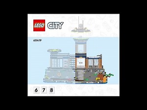 LEGO City 60419 – Complete Police Prison Island Instructions! (Booklet 04 of 05 only)