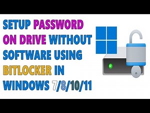 Lock USB Drive With Password Using BitLocker On Windows - Setup BitLocker On The Go For Pendrive