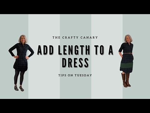 How to Add Length to a Dress by Adding a Panel of Fabric