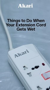 What should you do when your extension cord gets wet?⚡️ You can’t...