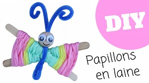 Tutoriel & Matériel ►► https://www.10doigts.fr/idees-crea/papillons-en-laine-ic12179.aspx | 10doigts