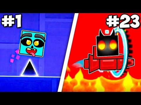 We Beat EVERY LEVEL of GEOMETRY DASH...