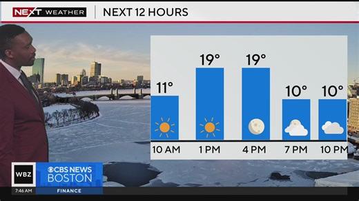 Next Weather: WBZ mid-morning forecast for January 22, 2025