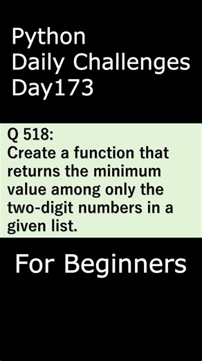 Python Daily Challenges Day173 For Beginners #programming #python #beginners