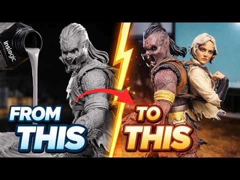 I Painted This Predator Dek & Thia Figure Using ONLY a Brush (Pro Results!)