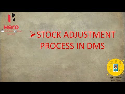 Part Stock Adjustment In HERO CONNECT (DMS)