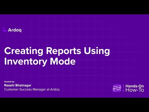 Ardoq | Reports from Data Inventory – Build Insights in Minutes