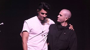 Max George joins The Wanted bandmate for his first US gig since heart surgery