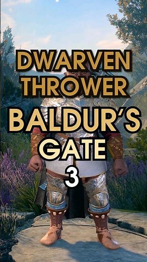 a DWARVEN THROWER build for Baldur's Gate 3 in 1min - Barbarian/Rogue/Fighter build #baldursgate3