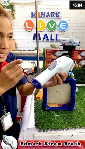 Sumugod na sa lakas ng Steam ng Edmark Steam Iron Brush! Huwag magpahuli, habol na para sa mababang presyo at magandang kalidad! 💨✨ #EdmarkSteamIronBrush #SteamIron #HabolNa #Promo | Edmark Live Mall