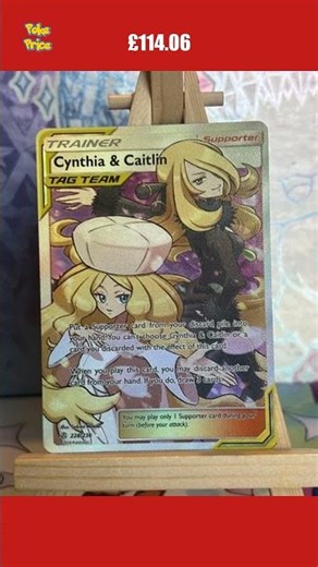 🌟 Big sale: Pokemon TCG Cynthia and Caitlin Tag Team went for £114.06 📈 #shorts