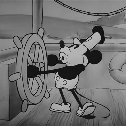 Mickey Mouse - Steamboat Willie 1928 #disney #mickeymouse #classiccartoons #animation