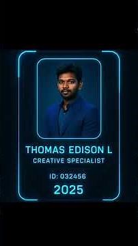 How to Create an Animation Hologram ID Card with Chatgpt #rjtom #chatgpt