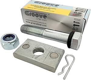 Anti-Rattle Magnetic All in One Clamping Hitch Pin - 5/8 pin & Clip - for 2 Inch Receiver Coupler Hitch Accessories with A Hollow Shank, for Towing Equipment & Heavy Duty Hauling