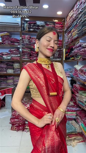 @Hamro fashion Premium Quality Dola silk sari with blouse Home washable Cod Available worldwide delivery available🌍✈️ ✈️9818295381 9847612612 Visit our shop at Lotse mall 1st floor shop no XB16Gongabu New Buspark #onlineshopping #hamrofashion #hamrofashionwear #sari #bridalcollection
