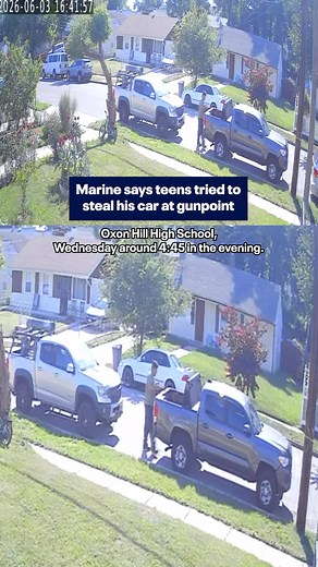 A former Marine is thankful to be alive after he says a group teenage suspects pointed a gun in his face and tried to rob him.