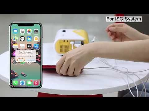 A video of how to operate the AuKing mini projector