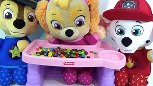 Baby Skye Marshall Chase PAW PATROL, Mr. Doh Eats McDonalds Happy Meal and M&Ms