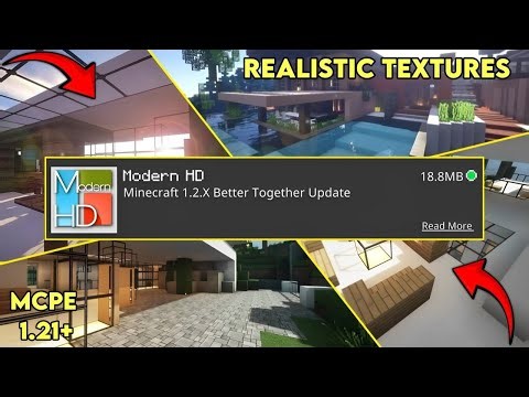 Modern HD Texture Pack For Mcpe 1.21+