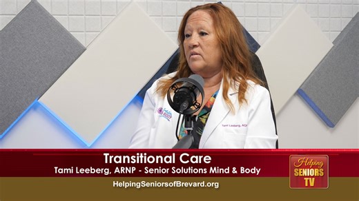 Transitional Care | Helping Seniors TV What happens with medical care as Mom or Dad gets discharged from the Hospital? Are Medications up-to-date? Is Health Care Monitoring happening as planned? What happens BEFORE Mom or Dad can get back to their regular Doctor? Learn more from Transitional Care expert and Medical professional Tami Leeberg (Senior Solutions Mind & Body) about how to make sure coming home can be safe and the value of transitional care in doing so. Tami Leeberg, Board Certified N
