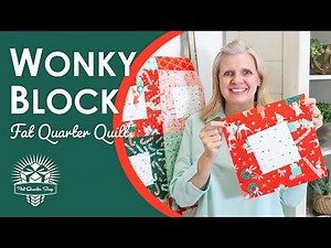 You Can't Mess Up This Fat Quarter Quilt! 🤣 Wonky Block Quilt 👍 Fast, Easy, Fat Quarter Quilt
