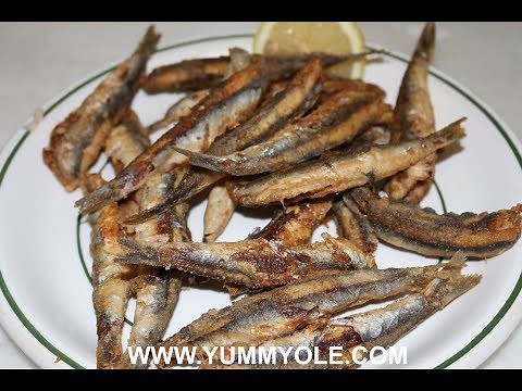 Fresh fried anchovies - Boquerones fritos