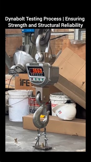 Engineering Gadgets on Instagram: "Dynabolt Testing Process | Ensuring Strength and Structural Reliability This video provides a detailed look at the testing process of dynabolts (expansion bolts), a critical component in structural connections and anchoring systems. It highlights how precise testing methods ensure safety, load-bearing capacity, and long-term performance in construction and industrial applications. Expansion bolts are subjected to significant tensile, shear, and dynamic loads on