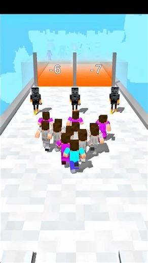 🧱 Steve Army vs Dark Bosses ⚔️ | Epic Running Battle Challenge 💥 | Minecraft Style Race#shorts