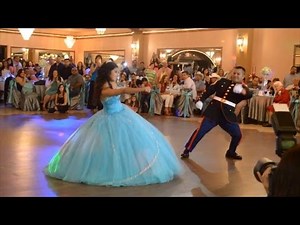 Military Dad and Daughter Do Amazing Dance During Quinceanera