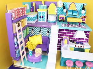 726K views · 7.5K reactions | DIY Miniature Cardboard House | DIY Barbie | Facebook