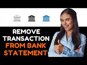 How To Remove A Transaction From Your Bank Statement How To Delete Transaction From Bank Statement.